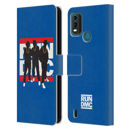 Run-D.M.C. Key Art Silhouette Leather Book Wallet Case Cover For Nokia G11 Plus