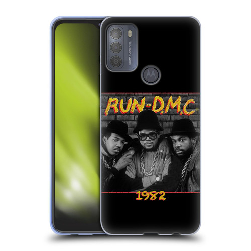 Run-D.M.C. Key Art Photo 1982 Soft Gel Case for Motorola Moto G50