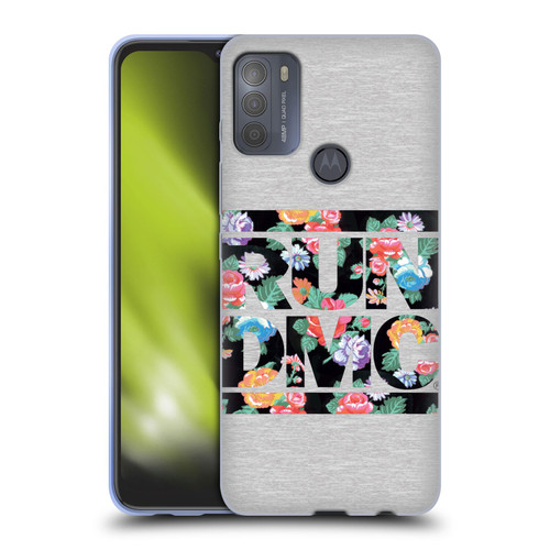 Run-D.M.C. Key Art Floral Soft Gel Case for Motorola Moto G50