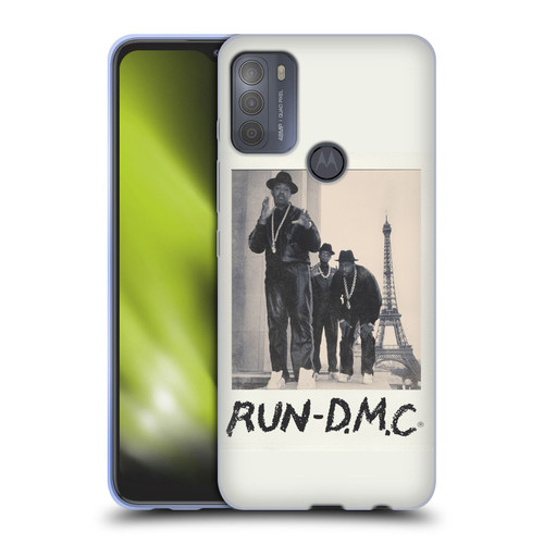 Run-D.M.C. Key Art Polaroid Soft Gel Case for Motorola Moto G50