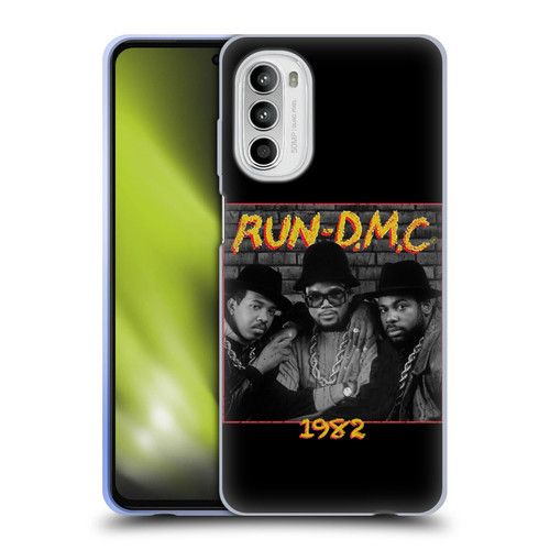 Run-D.M.C. Key Art Photo 1982 Soft Gel Case for Motorola Moto G52