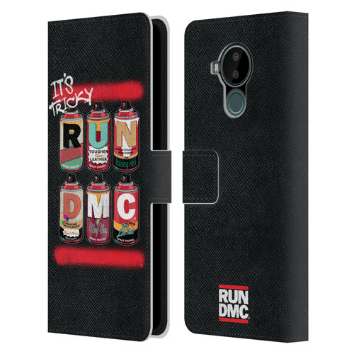 Run-D.M.C. Key Art Spray Cans Leather Book Wallet Case Cover For Nokia C30