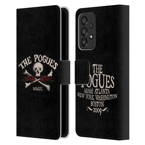 The Pogues Graphics Skull Leather Book Wallet Case Cover For Samsung Galaxy A33 5G (2022)