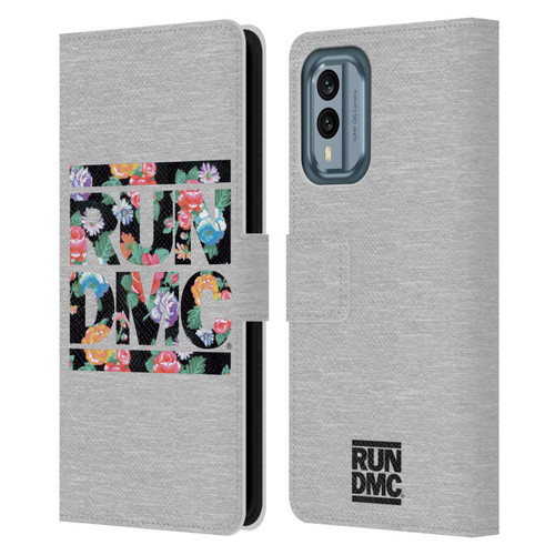 Run-D.M.C. Key Art Floral Leather Book Wallet Case Cover For Nokia X30