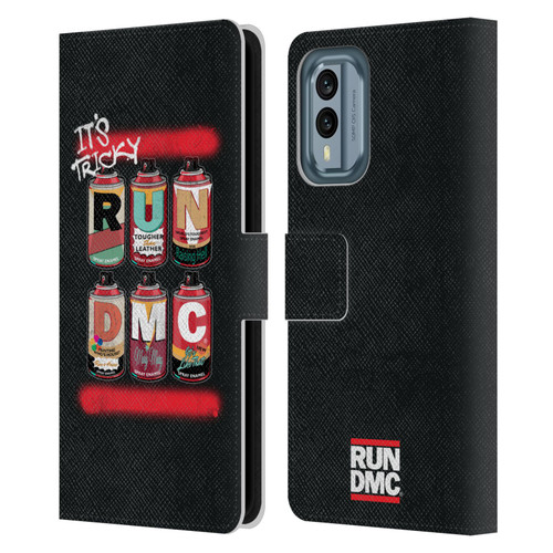 Run-D.M.C. Key Art Spray Cans Leather Book Wallet Case Cover For Nokia X30
