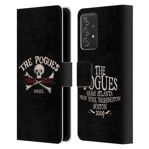 The Pogues Graphics Skull Leather Book Wallet Case Cover For Samsung Galaxy A53 5G (2022)