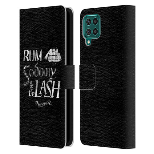 The Pogues Graphics Rum Sodony & The Lash Leather Book Wallet Case Cover For Samsung Galaxy F62 (2021)