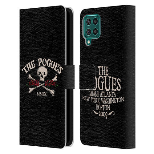 The Pogues Graphics Skull Leather Book Wallet Case Cover For Samsung Galaxy F62 (2021)