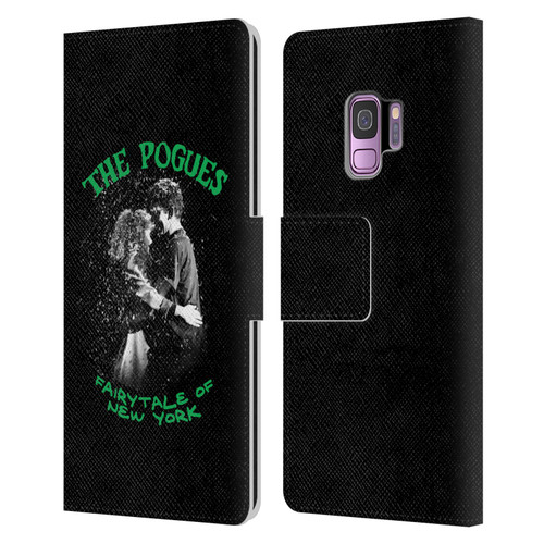 The Pogues Graphics Fairytale Of The New York Leather Book Wallet Case Cover For Samsung Galaxy S9