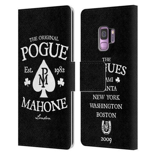 The Pogues Graphics Mahone Leather Book Wallet Case Cover For Samsung Galaxy S9