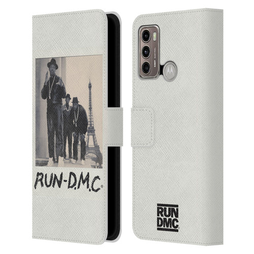 Run-D.M.C. Key Art Polaroid Leather Book Wallet Case Cover For Motorola Moto G60 / Moto G40 Fusion