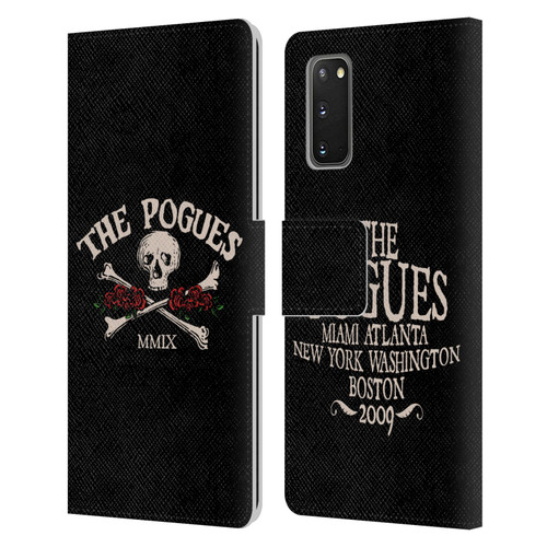 The Pogues Graphics Skull Leather Book Wallet Case Cover For Samsung Galaxy S20 / S20 5G