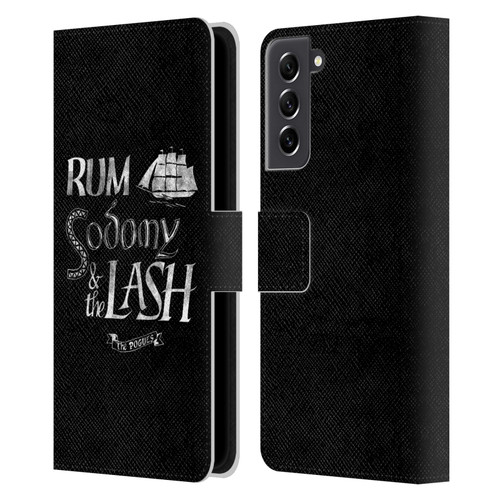 The Pogues Graphics Rum Sodony & The Lash Leather Book Wallet Case Cover For Samsung Galaxy S21 FE 5G