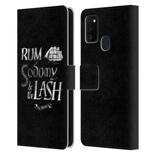 The Pogues Graphics Rum Sodony & The Lash Leather Book Wallet Case Cover For Samsung Galaxy M30s (2019)/M21 (2020)