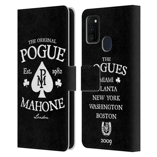 The Pogues Graphics Mahone Leather Book Wallet Case Cover For Samsung Galaxy M30s (2019)/M21 (2020)