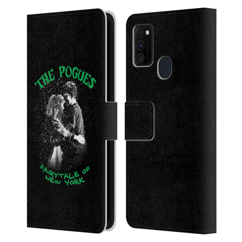 The Pogues Graphics Fairytale Of The New York Leather Book Wallet Case Cover For Samsung Galaxy M30s (2019)/M21 (2020)
