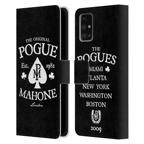 The Pogues Graphics Mahone Leather Book Wallet Case Cover For Samsung Galaxy M31s (2020)