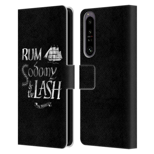 The Pogues Graphics Rum Sodony & The Lash Leather Book Wallet Case Cover For Sony Xperia 1 IV