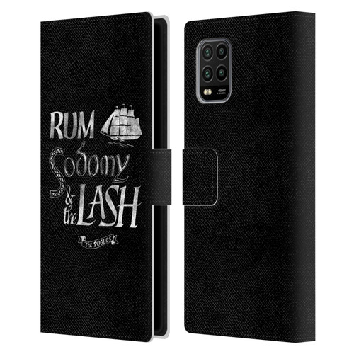 The Pogues Graphics Rum Sodony & The Lash Leather Book Wallet Case Cover For Xiaomi Mi 10 Lite 5G