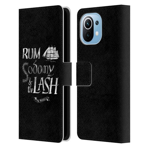 The Pogues Graphics Rum Sodony & The Lash Leather Book Wallet Case Cover For Xiaomi Mi 11