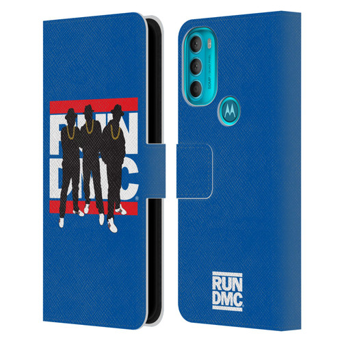 Run-D.M.C. Key Art Silhouette Leather Book Wallet Case Cover For Motorola Moto G71 5G