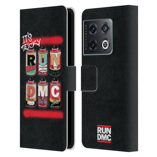 Run-D.M.C. Key Art Spray Cans Leather Book Wallet Case Cover For OnePlus 10 Pro