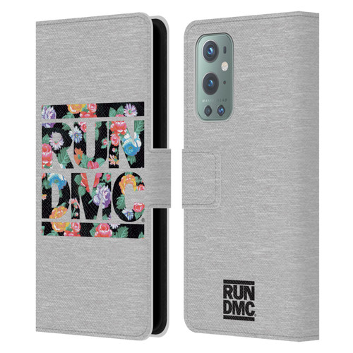 Run-D.M.C. Key Art Floral Leather Book Wallet Case Cover For OnePlus 9