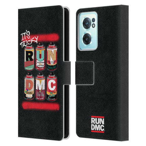 Run-D.M.C. Key Art Spray Cans Leather Book Wallet Case Cover For OnePlus Nord CE 2 5G