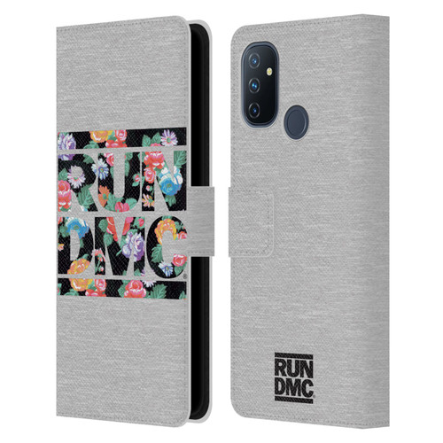 Run-D.M.C. Key Art Floral Leather Book Wallet Case Cover For OnePlus Nord N100