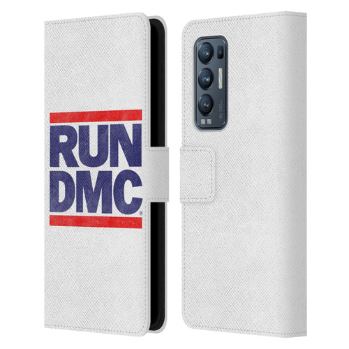 Run-D.M.C. Key Art Silhouette USA Leather Book Wallet Case Cover For OPPO Find X3 Neo / Reno5 Pro+ 5G