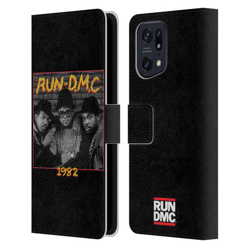 Run-D.M.C. Key Art Photo 1982 Leather Book Wallet Case Cover For OPPO Find X5