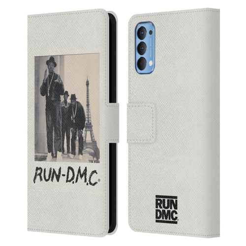 Run-D.M.C. Key Art Polaroid Leather Book Wallet Case Cover For OPPO Reno 4 5G