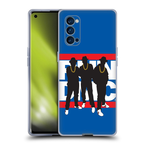 Run-D.M.C. Key Art Silhouette Soft Gel Case for OPPO Reno 4 Pro 5G