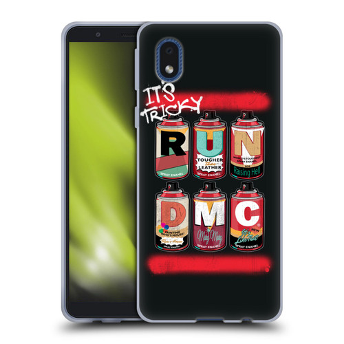 Run-D.M.C. Key Art Spray Cans Soft Gel Case for Samsung Galaxy A01 Core (2020)
