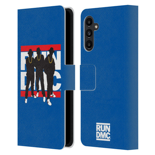 Run-D.M.C. Key Art Silhouette Leather Book Wallet Case Cover For Samsung Galaxy A13 5G (2021)