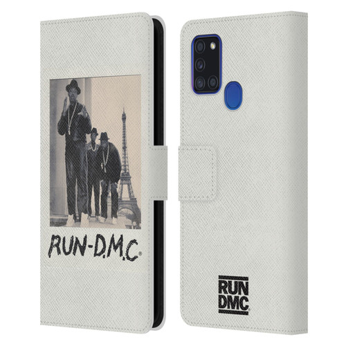 Run-D.M.C. Key Art Polaroid Leather Book Wallet Case Cover For Samsung Galaxy A21s (2020)