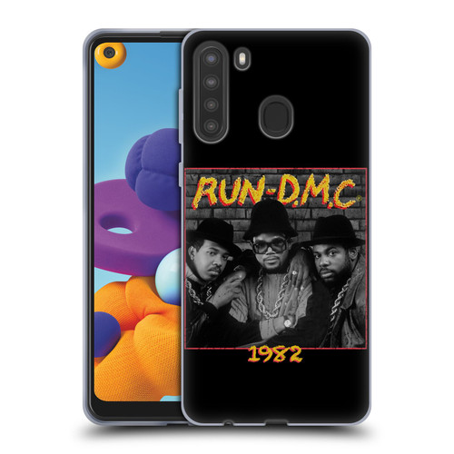 Run-D.M.C. Key Art Photo 1982 Soft Gel Case for Samsung Galaxy A21 (2020)