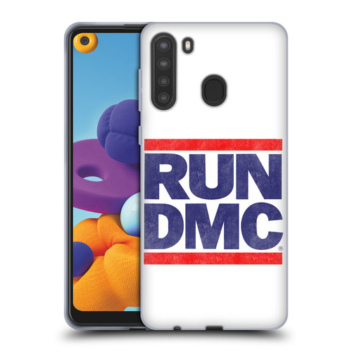 Run-D.M.C. Key Art Silhouette USA Soft Gel Case for Samsung Galaxy A21 (2020)