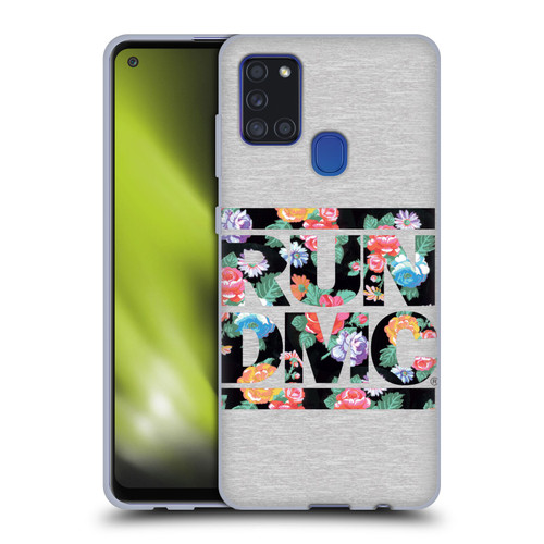 Run-D.M.C. Key Art Floral Soft Gel Case for Samsung Galaxy A21s (2020)