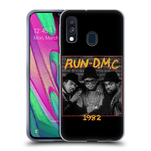 Run-D.M.C. Key Art Photo 1982 Soft Gel Case for Samsung Galaxy A40 (2019)
