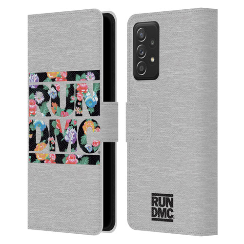 Run-D.M.C. Key Art Floral Leather Book Wallet Case Cover For Samsung Galaxy A53 5G (2022)