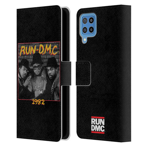 Run-D.M.C. Key Art Photo 1982 Leather Book Wallet Case Cover For Samsung Galaxy F22 (2021)