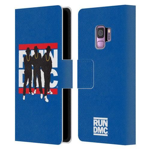 Run-D.M.C. Key Art Silhouette Leather Book Wallet Case Cover For Samsung Galaxy S9