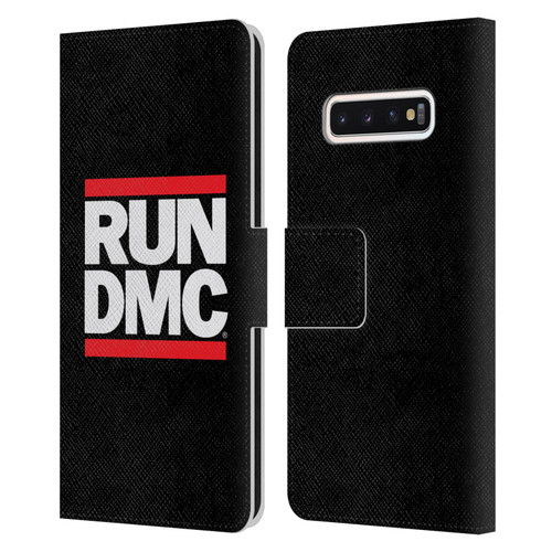 Run-D.M.C. Key Art Logo Leather Book Wallet Case Cover For Samsung Galaxy S10