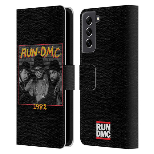 Run-D.M.C. Key Art Photo 1982 Leather Book Wallet Case Cover For Samsung Galaxy S21 FE 5G