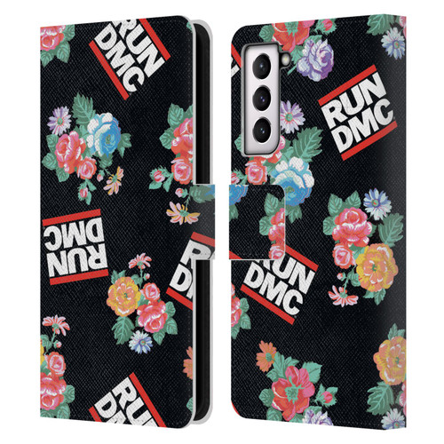 Run-D.M.C. Key Art Pattern Leather Book Wallet Case Cover For Samsung Galaxy S21 5G