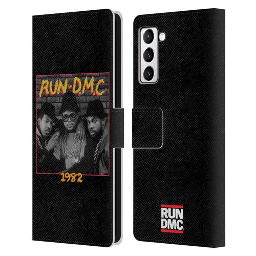 Run-D.M.C. Key Art Photo 1982 Leather Book Wallet Case Cover For Samsung Galaxy S21+ 5G