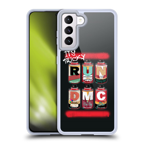 Run-D.M.C. Key Art Spray Cans Soft Gel Case for Samsung Galaxy S21 5G