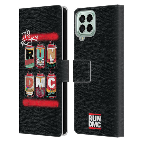 Run-D.M.C. Key Art Spray Cans Leather Book Wallet Case Cover For Samsung Galaxy M33 (2022)
