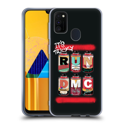 Run-D.M.C. Key Art Spray Cans Soft Gel Case for Samsung Galaxy M30s (2019)/M21 (2020)